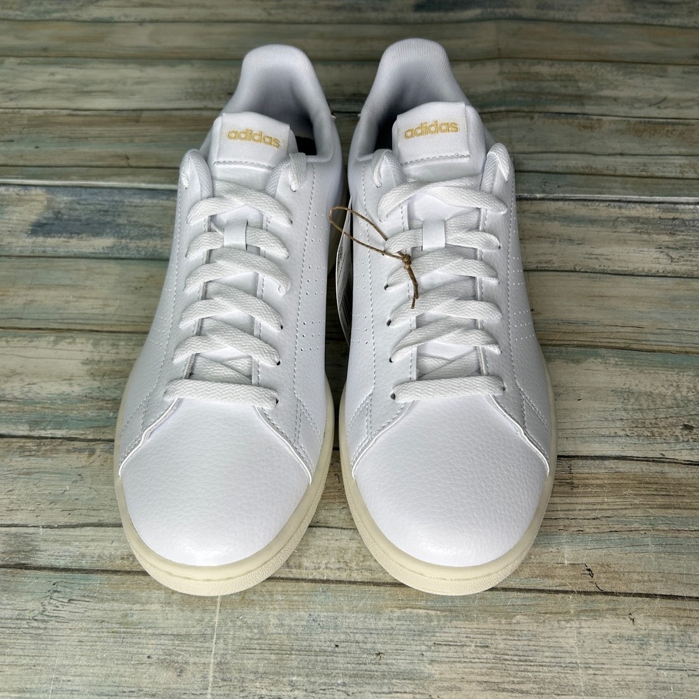 Adidas Women Advantage Shoes‎ Sneakers Size 9.5 Tennis White GW4850 Leopard - Picture 5 of 9